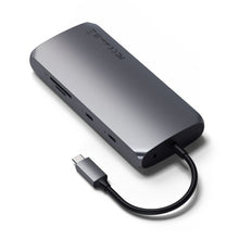 Заредете изображение във визуализатора на галерията – Adapter HUB 8in1 USB C Satechi ST-UCMXAM space gray
