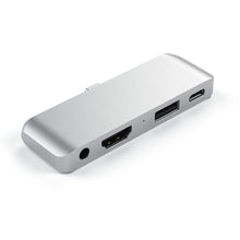Заредете изображение във визуализатора на галерията – Adapter HUB 4in1 USB C Satechi Mobile Pro Hub ST-TCMPHS silver
