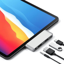 Заредете изображение във визуализатора на галерията – Adapter HUB 4in1 USB C Satechi Mobile Pro Hub ST-TCMPHS silver
