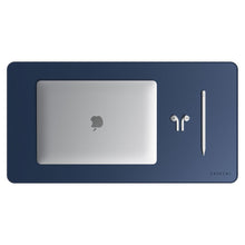 Заредете изображение във визуализатора на галерията – Eco leather desk pad Satechi ST-LDMB blue
