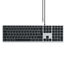 Заредете изображение във визуализатора на галерията – Wire keyboard USB C QWERTY Satechi Slim W3 Wired ST-UCSW3M space gray

