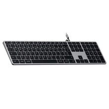 Заредете изображение във визуализатора на галерията – Wire keyboard USB C QWERTY Satechi Slim W3 Wired ST-UCSW3M space gray
