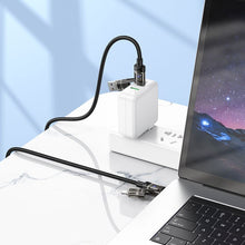 Заредете изображение във визуализатора на галерията – Cable 4in1 USB A/C to USB C/Lightning Hoco 240W 1,2 m U151 black
