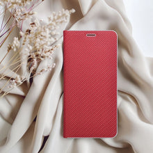 Заредете изображение във визуализатора на галерията – Калъф тип книга LUNA Carbon за XIAOMI Redmi Note 15 PRO 4G червен
