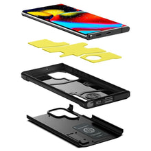 Заредете изображение във визуализатора на галерията – SPIGEN Tough Гръб ARMOR за SAMSUNG S22 ULTRA черен
