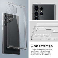 Заредете изображение във визуализатора на галерията – Case SPIGEN Ultra Hybrid ACS07292 for Samsung Galaxy S24 Ultra - Crystal Clear
