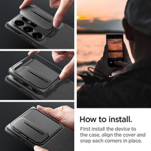 Заредете изображение във визуализатора на галерията – SPIGEN Optik Гръб ARMOR за SAMSUNG S24 ULTRA черен
