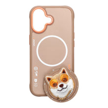 Заредете изображение във визуализатора на галерията – NIMMY case GLASSES COOL DOG compatible with MagSafe for IPHONE 17 beige
