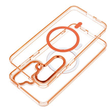 Заредете изображение във визуализатора на галерията – Case FRAME CLEAR HYBRID MAG COVER compatible with MagSafe for SAMSUNG S25 FE hermes orange
