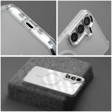 Заредете изображение във визуализатора на галерията – Case FRAME CLEAR HYBRID MAG COVER compatible with MagSafe for SAMSUNG A16 transparent
