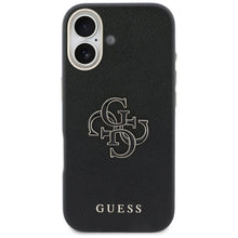Заредете изображение във визуализатора на галерията – Оригинален гръб GUESS за IPHONE 17 GUHCP17S5PS4RGGK (PU FW Resin Logo) черен
