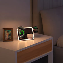 Заредете изображение във визуализатора на галерията – FORCELL F-ENERGY Mag Mirror 15W 3 in 1 wireless charger compatible with MagSafe / Apple Watch / Samsung Watch / Airpods pink
