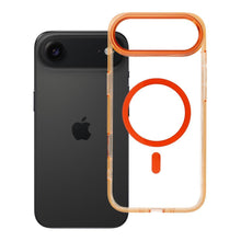 Заредете изображение във визуализатора на галерията – Case FRAME CLEAR HYBRID MAG COVER compatible with MagSafe for IPHONE 17 Air hermes orange
