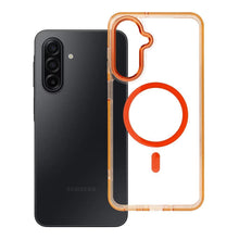 Заредете изображение във визуализатора на галерията – Case FRAME CLEAR HYBRID MAG COVER compatible with MagSafe for SAMSUNG A17 hermes orange
