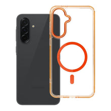 Заредете изображение във визуализатора на галерията – Case FRAME CLEAR HYBRID MAG COVER compatible with MagSafe for SAMSUNG A36 hermes orange
