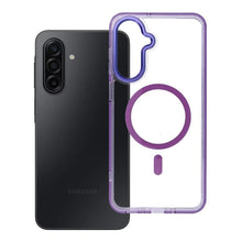 Заредете изображение във визуализатора на галерията – Case FRAME CLEAR HYBRID MAG COVER compatible with MagSafe for SAMSUNG A17 purple
