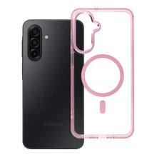 Заредете изображение във визуализатора на галерията – Case FRAME CLEAR HYBRID MAG COVER compatible with MagSafe for SAMSUNG A17 powder pink
