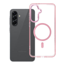 Заредете изображение във визуализатора на галерията – Case FRAME CLEAR HYBRID MAG COVER compatible with MagSafe for SAMSUNG A56 powder pink
