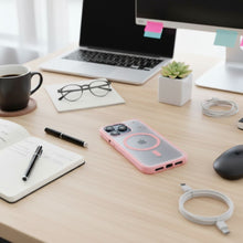 Заредете изображение във визуализатора на галерията – Case for iPhone 16 Flexline Mag Cover compatible with MagSafe pink
