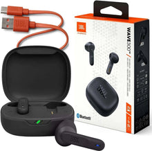 Заредете изображение във визуализатора на галерията – JBL Wave 300 Bluetooth TWS wireless headphones black (JBLW300TWSBLK)
