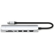 Заредете изображение във визуализатора на галерията – Adapter HUB 7in1 USB C Satechi Slim ST-P7SS silver

