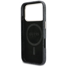 Заредете изображение във визуализатора на галерията – Оригинален гръб GUESS за IPHONE 17 Pro Max compatible with MagSafe GUHMP17X5P4FWMSK (PU FW 4G Script) черен
