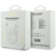 Заредете изображение във визуализатора на галерията – Wireless earphones Guess TWS GUTWSA15HETH (Small Round Script Print) white
