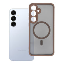 Заредете изображение във визуализатора на галерията – Гръб FULL MATTE MAG COVER съвместим с MagSafe за SAMSUNG S25 Plus кафяв
