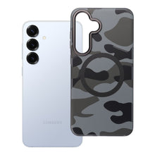 Заредете изображение във визуализатора на галерията – FORCELL F-PROTECT Levels with Dual Layer 4D technology, Military Drop-Test compatible with MagSafe for SAMSUNG S25 PLUS black camo
