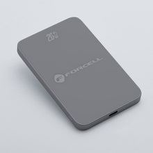 Заредете изображение във визуализатора на галерията – FORCELL F-ENERGY F5K8 Super Slim powerbank compatible with MagSafe PD3.0 QC4.0 15W 5000 mAh grey
