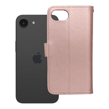 Заредете изображение във визуализатора на галерията – Калъф тип книга MEZZO за IPHONE 16e (SE 4 2025) teddy bear розов златист
