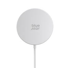Заредете изображение във визуализатора на галерията – Wireless charger BLUE STAR Charing Pad 15w compatible with MagSafe white
