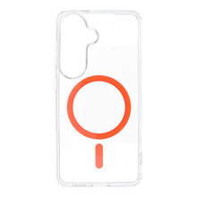 Заредете изображение във визуализатора на галерията – Гръб Drop Glue Colorful Ring Mag Cover съвместим с MagSafe за SAMSUNG S26 оранжев
