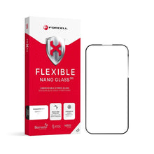 Заредете изображение във визуализатора на галерията – Hybrid glass to Samsung S26 ULTRA Forcell Flexible 5D black (Hot Bending) – functioning fingerprint reader
