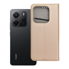 Заредете изображение във визуализатора на галерията – Калъф тип книга SMART за XIAOMI Redmi Note 14 5G златист
