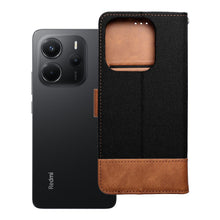 Заредете изображение във визуализатора на галерията – Калъф тип книга JEANS за Xiaomi Redmi Note 14 4G (GLOBAL - 163,25mm x 76,55mm x 8,16mm) черен
