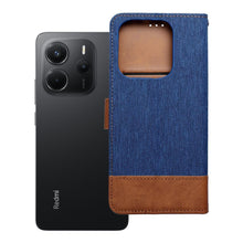 Заредете изображение във визуализатора на галерията – Калъф тип книга JEANS за Xiaomi Redmi Note 14 4G (GLOBAL - 163,25mm x 76,55mm x 8,16mm) син
