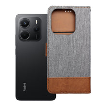 Заредете изображение във визуализатора на галерията – Калъф тип книга JEANS за Xiaomi Redmi Note 14 4G (GLOBAL - 163,25mm x 76,55mm x 8,16mm) сив

