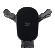 Заредете изображение във визуализатора на галерията – Gravity car holder BLUE STAR Black Mirror windshield mount black
