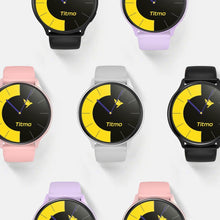 Заредете изображение във визуализатора на галерията – Smartwatch TITMO O-200 (GPS, AMOLED, bluetooth call, silicone strap) pink
