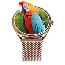 Заредете изображение във визуализатора на галерията – Smartwatch TITMO O-170 (AMOLED, bluetooth call, stainless steal gold mesh strap) gold
