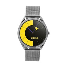 Заредете изображение във визуализатора на галерията – Smartwatch TITMO O-170 (AMOLED, bluetooth call, stainless steal silver mesh strap) silver
