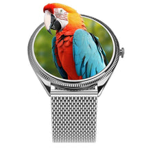 Заредете изображение във визуализатора на галерията – Smartwatch TITMO O-170 (AMOLED, bluetooth call, stainless steal silver mesh strap) silver
