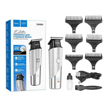 Заредете изображение във визуализатора на галерията – Hair clipper Hoco DAR65 silver
