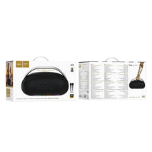 Заредете изображение във визуализатора на галерията – Wireless speaker 300W 8h + 2 x wireless microphons Hoco HT2 black
