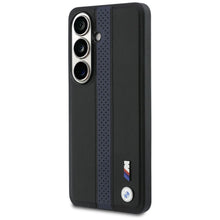 Заредете изображение във визуализатора на галерията – Гръб BMW за SAMSUNG S26 compatible with MagSafe BMHMS26S25PCPSKB (Perforated Stripe Logo) син
