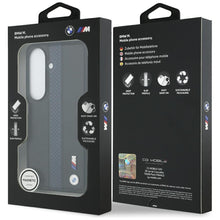 Заредете изображение във визуализатора на галерията – Гръб BMW за SAMSUNG S26 compatible with MagSafe BMHMS26S25PCPSKB (Perforated Stripe Logo) син
