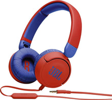 Заредете изображение във визуализатора на галерията – Wired headset JBL JR310 red blue
