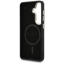 Заредете изображение във визуализатора на галерията – Оригинален гръб GUESS за SAMSUNG S26 GUHMS26SP4MSEGCK (4G Embossed Ring MagSafe) черен
