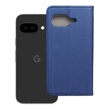Заредете изображение във визуализатора на галерията – Калъф тип книга SMART за GOOGLE PIXEL 9a тъмно син
